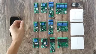 EACHEN WIFIRF SMART RELAY MODULES WORKS WITH EWELINK AND TUYA APP [upl. by Adnwahsat60]