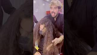 Hair treatment carotene protein silky soft and Pakistan Lahore professional Ali Sonu ￼ [upl. by Adnole]