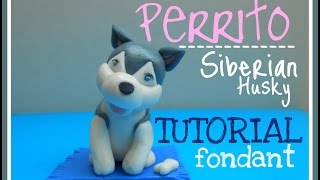 TUTORIAL PERRITO SIBERIAN HUSKY EN FONDANT [upl. by Leary]