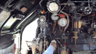 Life on the footplate of Clan line 35028 working a VSOE Surrey Hills 030813 [upl. by Dimo]