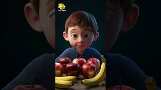 I like to eat Apples bananas  Apple and Bananas Song shorts nurseryrhymes forkids kidsrhymes [upl. by Eicnahc]