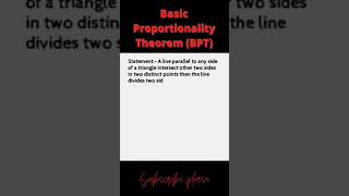 Basic Proportionality Theorem  Similarity  Thales Theorem of Similarity [upl. by Yaeger]