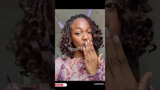 😱Top Braids Hairstyles With CURLS For Black Women braids cutehairstyles shorts 2025 [upl. by Ahsirt307]