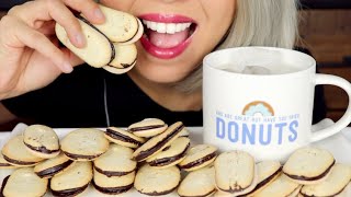 ASMR Eating Milk and Cookies Mint amp Chocolate Milanos No Talking [upl. by Ferino716]