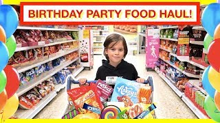 OUR KID DOES THE FOOD SHOPPING FOR HIS BIRTHDAY PARTY 🎉🎂😃 [upl. by Rockwell118]