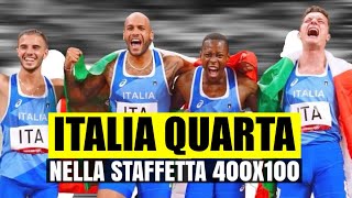 L’ITALIA QUARTA NELLA STAFFETTA 4X100 MASCHILE GRANDE DELUSIONE VINCE IL CANADA [upl. by Isabel]