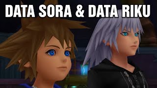 Every Data Sora and Data Riku Cutscene [upl. by Onitnelav]