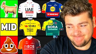 RANKING EVERY TEAM at GIRO DITALIA 2024  Tier List [upl. by Yssep]