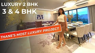 Lodha Sterling Thane 2 3 amp 4 BHK Tour  Thanes Most Luxury Project  Price amp Review [upl. by Camroc]