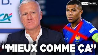 Deschamps dit TOUT sur labsence de MBAPPÉ  quotCest MIEUX comme çaquot Conférence de presse [upl. by Akcirre869]