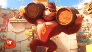 The Super Mario Bros Movie  Mario vs Donkey Kong Scene  Movieclips [upl. by Sirrom]