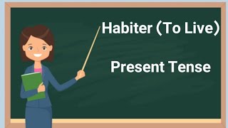 Conjugate Habiter To Live in the present tense in French [upl. by Dorrehs]