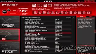 MSI Z97 Gaming 7  Bios UEFI  HispaZonecom [upl. by Leidba202]