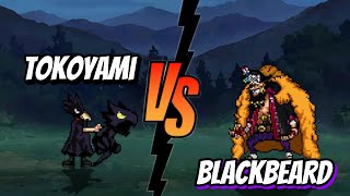 Blackbeard Vs Tokoyami one piece x my hero academia fights  mugen [upl. by Oninrutas]