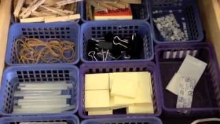 Organizing Drawers in Your Classroom [upl. by Yhtomit]