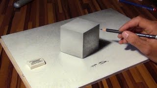 Zeichnen eines Würfels in 3D Illusion  optische Täuschung [upl. by Anitneuq543]