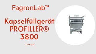 Die halbautomatische Kapselfüllmaschine ProFiller 3800 [upl. by Karena]