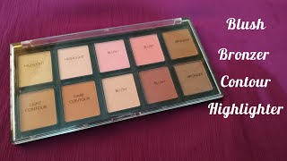 Chanlanya Blush Contour Highlighteramp Bronzer palette review in Bangla  BV [upl. by Madlin]