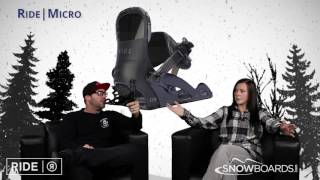 2016 Ride Micro Kids Binding Overview by SnowboardsDotCom [upl. by Carin929]