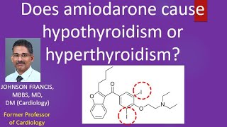 Does amiodarone cause hypothyroidism or hyperthyroidism [upl. by Otreblif]