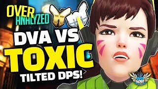 Overwatch Coaching  Dva Vs SUPER TOXIC DPS OverAnalyzed [upl. by Odnesor]