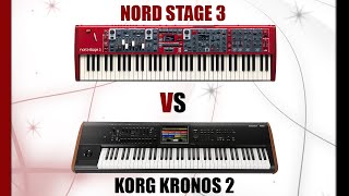 Korg Kronos vs Nord Stage 3 Comparison and Review [upl. by Animrelliug]