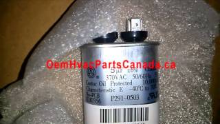 Run Capacitor 5 MFD  Single Capacitor 370 Volts [upl. by Kapor753]