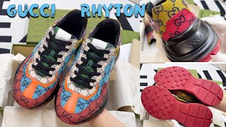 Way To Fashion Gucci Rhyton Sneaker Best Version Close LOOK amp Details CHECK 4K [upl. by Naji]