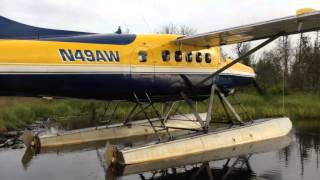 Insane Alaska Backcountry Float Plane Landing [upl. by Yecnahc]