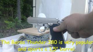 380 Federal 95 Grain FMJ  Bersa Thunder vs Ballistics Skull  Penetration Test [upl. by Deerc]