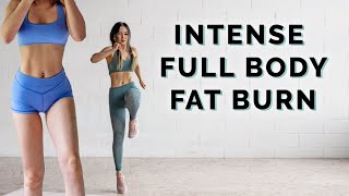 Intense Fat Burning Full Body Workout  No Jumping Variations Included [upl. by Graybill292]