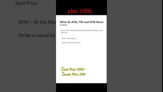 ATM ITM OTM Options Explained  Options Trading Basics for Beginners stockmarket callputtrading [upl. by Niattirb]