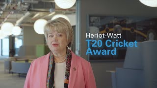 Introducing HeriotWatt T20 Cricket Award [upl. by Sikata]