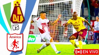 Deportes Tolima vs América de Cali en vivo  Clausura Colombia Play Offs [upl. by Rehpotsirhcnhoj]