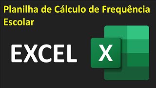 Excel Planilha de cálculo de frequência escolar [upl. by Aticilef811]