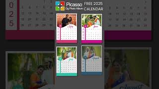 FREE 2025 CALENDAR New FREE Calendar Template For Picasso Dg Photo Album Making Software calender [upl. by Riffle]