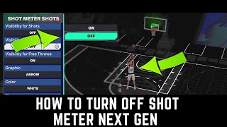 HOW TO TURN SHOT METER OFF IN NBA 2K25 NEXT GEN [upl. by Baruch362]