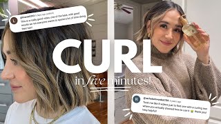 fool proof tutorial for curling short hair [upl. by Itida]