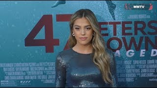 Sistine Stallone arrives at 47 Meters Down Uncaged Film premiere [upl. by Ecinerev]