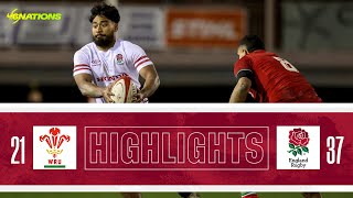 Six Nations U20 Highlights  Wales v England [upl. by Cattier]