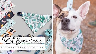 Easy Pet Bandana  Spoonflower [upl. by Geaghan]