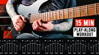 15 MIN GUITAR TECHNIQUE WORKOUT  Picking Finger Exercises amp More [upl. by Cordell998]