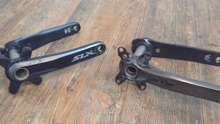 Shimano SLX vs XTR crankset weight [upl. by Keith]