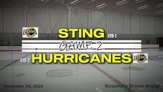 ICE BREAKER TOURNAMENT GAME 2 STING U191 VS HURRICANES U192 ROSEMARY BROWN ARENA NOV 09 2024 [upl. by Milman799]