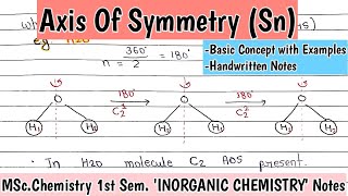 Axis Of Symmetry  Basic Concept with Examples  Group Theory Handwritten Notes [upl. by Erasmus996]