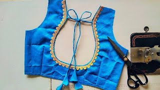 Without Fabric Matka Gala With Easy Dori Atach  Matka Gala  Dori Attaching  Cutting ✂️amp Stitching [upl. by Akinak381]