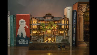 Ginzan Onsen DIY Miniature Book Nook Complete Tutorial Guide by Anavrin [upl. by Uohk]