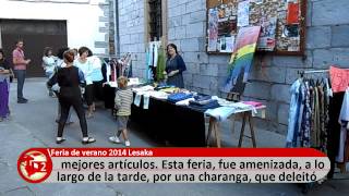 Feria de verano organizada por la Asociación de Comerciantes de Lesaka 2382014REPORTAJE [upl. by Tobit]