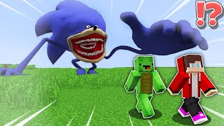 JJ and Mikey escape SONIC TAPES CHALLENGE in Minecraft  Maizen animation [upl. by Downing758]