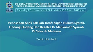 CFORSJ i CONF 2024 YASMIN BINTI RAMLI SHARIAH  BAHASA MELAYU [upl. by Ranson]